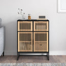 skænk 60x30x75 cm konstrueret træ sort
