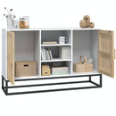 skænk 105x30x65 cm konstrueret træ hvid