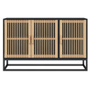 skænk 105x30x65 cm konstrueret træ sort