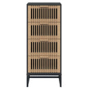 kommode 40x30x95 cm konstrueret træ sort