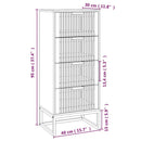 kommode 40x30x95 cm konstrueret træ