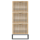 skoskab 52x25x120 cm konstrueret træ hvid