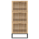 skoskab 52x25x120 cm konstrueret træ