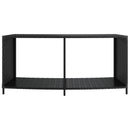 opbevaringshylder 2 stk. polyrattan sort