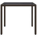 Havemøbel Bord Brun 90 x 90 x 75 cm polyrattan