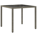 Havemøbel Bord Grå 90 x 90 x 75 cm polyrattan