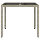 Havemøbel Bord Grå 90 x 90 x 75 cm polyrattan