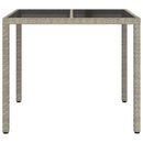 Havemøbel Bord Grå 90 x 90 x 75 cm polyrattan