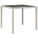 Havemøbel Bord Hvid 90 x 90 x 75 cm polyrattan