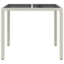 Havemøbel Bord Hvid 90 x 90 x 75 cm polyrattan