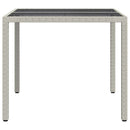 Havemøbel Bord Hvid 90 x 90 x 75 cm polyrattan