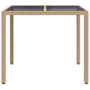 Havemøbel Bord Beige 90 x 90 x 75 cm polyrattan