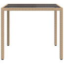 Havemøbel Bord Beige 90 x 90 x 75 cm polyrattan