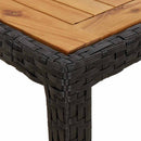 Havemøbel Bord Sort 90 x 90 x 75 cm polyrattan