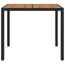 Havemøbel Bord Sort 90 x 90 x 75 cm polyrattan