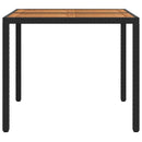 Havemøbel Bord Sort 90 x 90 x 75 cm polyrattan