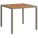 Havemøbel Bord Grå 90 x 90 x 75 cm polyrattan