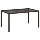 Havemøbel Bord Brun 150 x 90 x 75 cm polyrattan