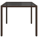 Havemøbel Bord Brun 150 x 90 x 75 cm polyrattan