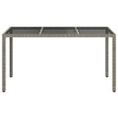 Havemøbel Bord Grå 150 x 90 x 75 cm polyrattan