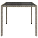 Havemøbel Bord Grå 150 x 90 x 75 cm polyrattan