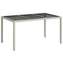 Havemøbel Bord Hvid 150 x 90 x 75 cm polyrattan