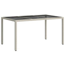 Havemøbel Bord Hvid 150 x 90 x 75 cm polyrattan