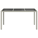 Havemøbel Bord Hvid 150 x 90 x 75 cm polyrattan