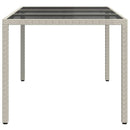 Havemøbel Bord Hvid 150 x 90 x 75 cm polyrattan