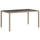 Havemøbel Bord Beige 150 x 90 x 75 cm polyrattan