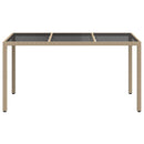 Havemøbel Bord Beige 150 x 90 x 75 cm polyrattan