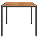 Havemøbel Bord Sort 150 x 90 x 75 cm polyrattan
