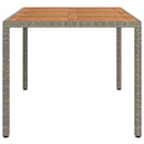 Havemøbel Bord Grå 150 x 90 x 75 cm polyrattan