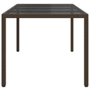 Havemøbel Bord Brun 190 x 90 x 75 cm polyrattan