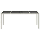Havemøbel Bord Hvid 190 x 90 x 75 cm polyrattan