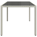 Havemøbel Bord Hvid 190 x 90 x 75 cm polyrattan