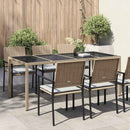 Havemøbel Bord Beige 190 x 90 x 75 cm polyrattan