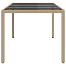 Havemøbel Bord Beige 190 x 90 x 75 cm polyrattan