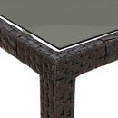 Havemøbel Bord Brun 250 x 100 x 75 cm polyrattan
