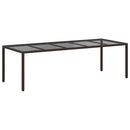 Havemøbel Bord Brun 250 x 100 x 75 cm polyrattan