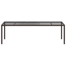 Havemøbel Bord Brun 250 x 100 x 75 cm polyrattan