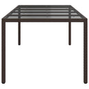 Havemøbel Bord Brun 250 x 100 x 75 cm polyrattan