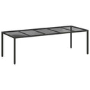 Havemøbel Bord Ren Sort 250 x 100 x 75 cm polyrattan