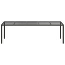 Havemøbel Bord Ren Sort 250 x 100 x 75 cm polyrattan
