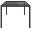 Havemøbel Bord Ren Sort 250 x 100 x 75 cm polyrattan