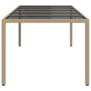 Havemøbel Bord Beige 250 x 100 x 75 cm polyrattan