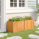 plantekasse 150x50x50 cm massivt teaktræ