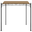baldakin 2x2,3 m 180 g/m² stof og stål gråbrun