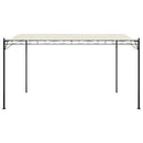 baldakin 4x3 m 180 g/m² stof og stål cremefarvet