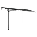 baldakin 4x3 m 180 g/m² stof og stål antracitgrå
